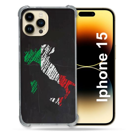 Coque Compatible MagSafe Pour Iphone 15 (6.1) Voyage Italie Botte