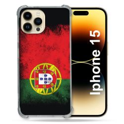Coque Compatible MagSafe Pour Iphone 15 (6.1) Voyage Portugal Drapeau