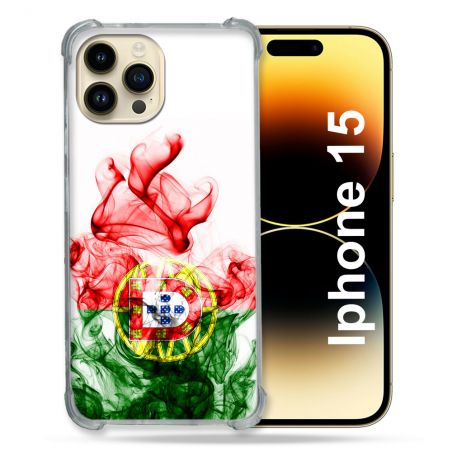 Coque Compatible MagSafe Pour Iphone 15 (6.1) Voyage Portugal Flamme