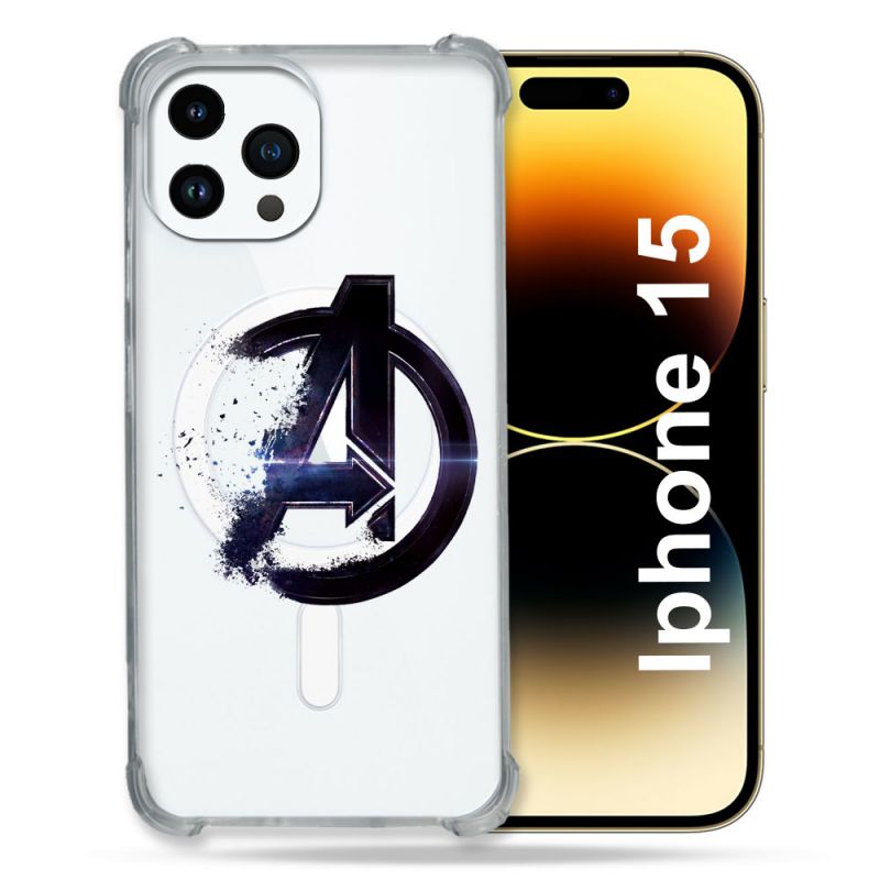 Coque Compatible MagSafe Transparente Pour Iphone 15 (6.1) Avenger