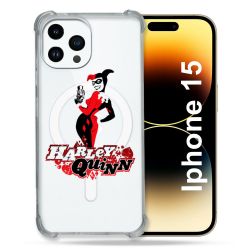 Coque Compatible MagSafe Transparente Pour Iphone 15 (6.1) Harley Quinn