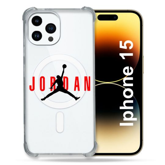 Coque Compatible MagSafe Transparente Pour Iphone 15 (6.1) Jordan
