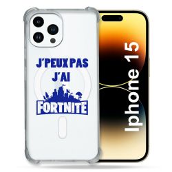 Coque Compatible MagSafe Transparente Pour Iphone 15 (6.1) Jpeux pas jai Fortnite