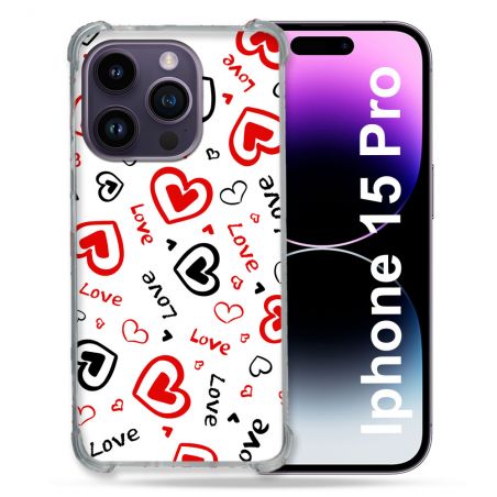 Coque Compatible MagSafe Pour Iphone 15 Pro (6.1) Amour Love