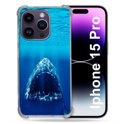 Coque Compatible MagSafe Pour Iphone 15 Pro (6.1) Animal Requin Dent