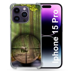 Coque Compatible MagSafe Pour Iphone 15 Pro (6.1) Chasse Sanglier Viseur