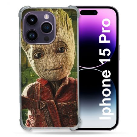 Coque Compatible MagSafe Pour Iphone 15 Pro (6.1) Groot Vert