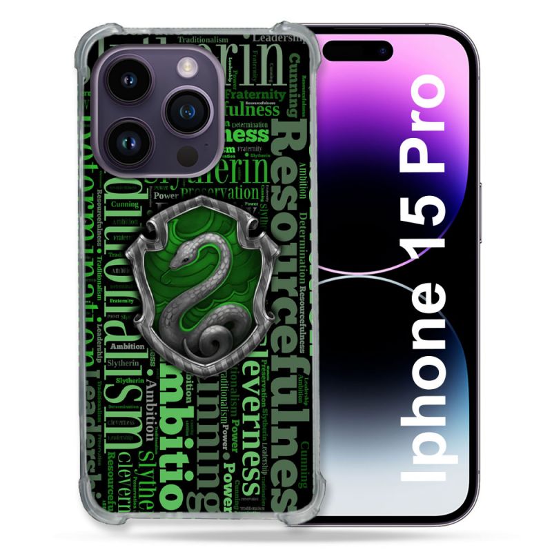 Coque Compatible MagSafe Pour Iphone 15 Pro (6.1) Harry Potter Serpentar