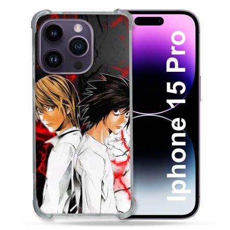 Coque Compatible MagSafe Pour Iphone 15 Pro (6.1) Manga Death Note Duo