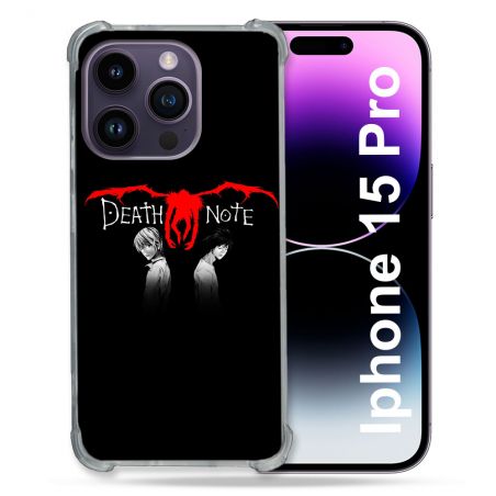 Coque Compatible MagSafe Pour Iphone 15 Pro (6.1) Manga Death Note Noir