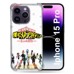 Coque Compatible MagSafe Pour Iphone 15 Pro (6.1) Manga My Hero Academia Blanc