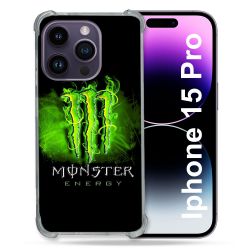 Coque Compatible MagSafe Pour Iphone 15 Pro (6.1) Monster Energy Vert