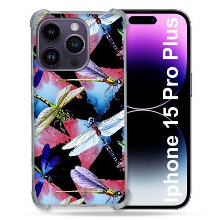 Coque Compatible MagSafe Pour Iphone 15 Pro plus (6.7) Animal Libellule