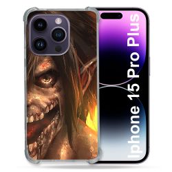 Coque Compatible MagSafe Pour Iphone 15 Pro plus (6.7) Manga Attaque Titans Eren Titan