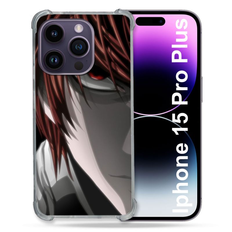 Coque Compatible MagSafe Pour Iphone 15 Pro plus (6.7) Manga Death Note Kira