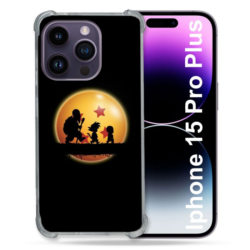 Coque Compatible MagSafe Pour Iphone 15 Pro plus (6.7) Manga Dragon Ball Vintage
