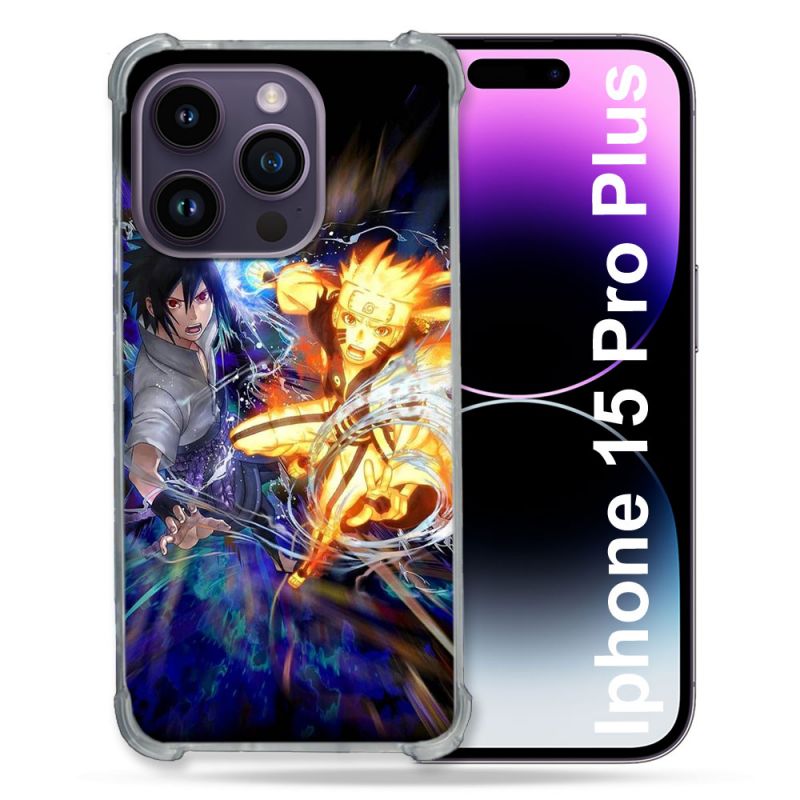Coque Compatible MagSafe Pour Iphone 15 Pro plus (6.7) Manga Naruto VS