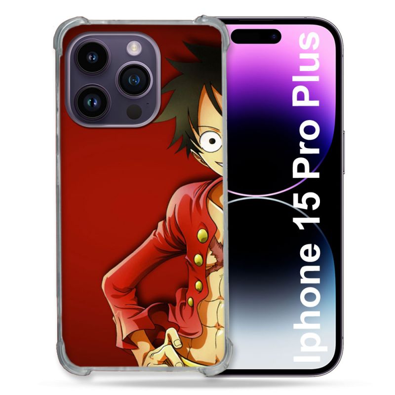 Coque Compatible MagSafe Pour Iphone 15 Pro plus (6.7) Manga One Piece Luffy