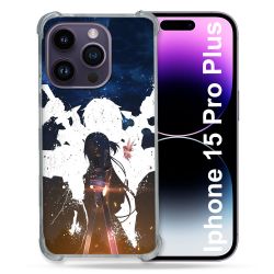 Coque Compatible MagSafe Pour Iphone 15 Pro plus (6.7) Manga SAO sword Art Online Asuna
