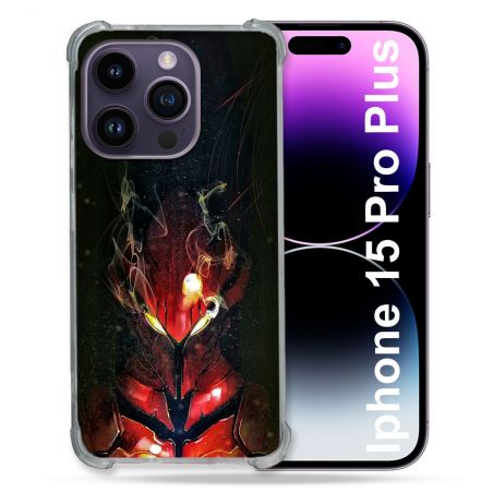 Coque Compatible MagSafe Pour Iphone 15 Pro plus (6.7) Manga Solo Leveling Igris