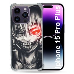 Coque Compatible MagSafe Pour Iphone 15 Pro plus (6.7) Manga Tokyo Ghoul Kaneki Noir