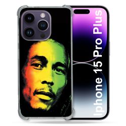 Coque Compatible MagSafe Pour Iphone 15 Pro plus (6.7) Musique Bob Marley 2