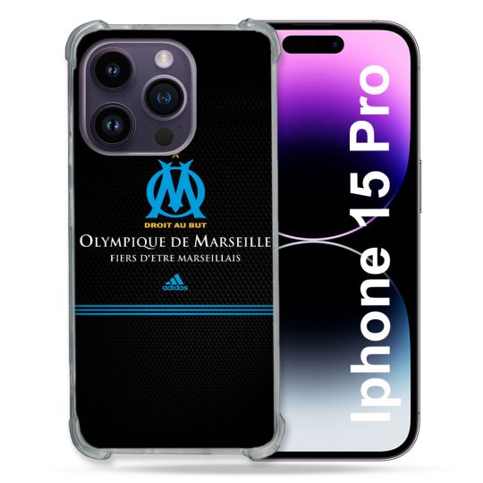 Coque Compatible MagSafe Pour Iphone 15 Pro (6.1) Olympique Marseille OM Fier etre Marseillais