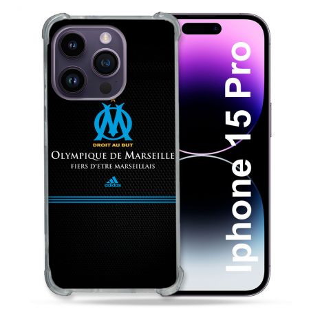 Coque Compatible MagSafe Pour Iphone 15 Pro (6.1) Olympique Marseille OM Fier etre Marseillais