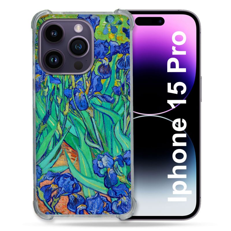 Coque Compatible MagSafe Pour Iphone 15 Pro (6.1) Peinture Iris