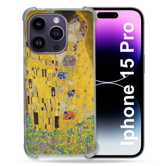 Coque Compatible MagSafe Pour Iphone 15 Pro (6.1) Peinture Le Baiser