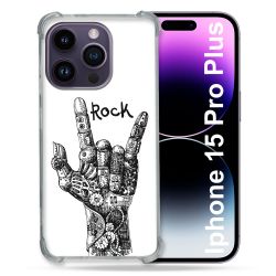 Coque Compatible MagSafe Pour Iphone 15 Pro plus (6.7) Musique Rock Main
