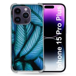 Coque Compatible MagSafe Pour Iphone 15 Pro plus (6.7) Nature Feuille Palmier