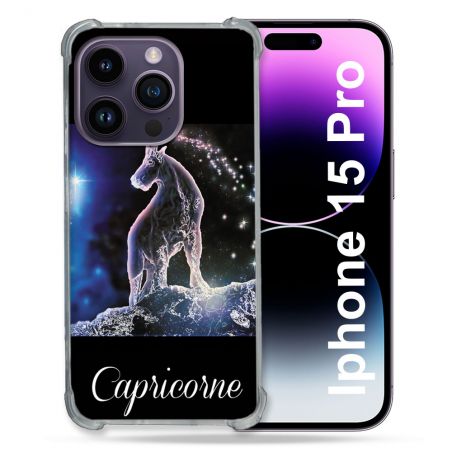 Coque Compatible MagSafe Pour Iphone 15 Pro (6.1) Signe Zodiaque 2 Capricorne