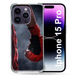 Coque Compatible MagSafe Pour Iphone 15 Pro (6.1) Sport Boxe Gant Rouge