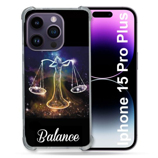 Coque Compatible MagSafe Pour Iphone 15 Pro plus (6.7) Signe Zodiaque 2 Balance
