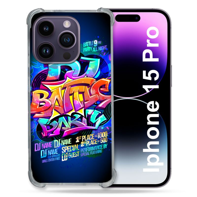 Coque Compatible MagSafe Pour Iphone 15 Pro (6.1) Street Art Rap