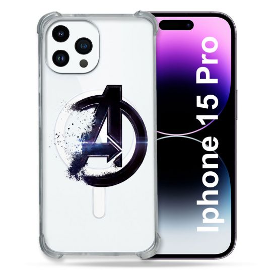 Coque Compatible MagSafe Transparente Pour Iphone 15 Pro (6.1) Avenger