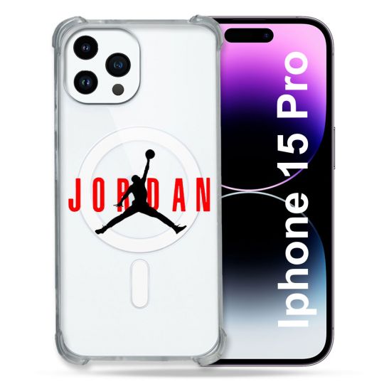 Coque Compatible MagSafe Transparente Pour Iphone 15 Pro (6.1) Jordan