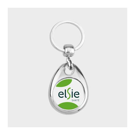 Porte-clés avec Jeton Caddie Personnalisé