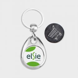 Porte-clés avec Jeton Caddie Personnalisé
