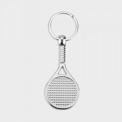 Porte-clés Personnalisé en Métal Sport Raquette Tennis Ø 2,5 cm