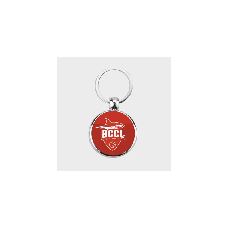 Porte-clés Personnalisé en Métal Sport Ballon Basket Ø 3 cm