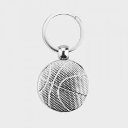Porte-clés Personnalisé en Métal Sport Ballon Basket Ø 3 cm
