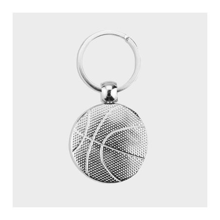 Porte-clés Personnalisé en Métal Sport Ballon Basket Ø 3 cm