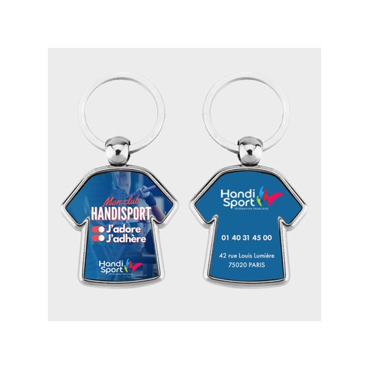 Porte-clés Personnalisé en Métal Sport Maillot