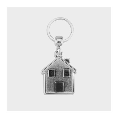 Porte-clés Personnalisé en Métal Maison