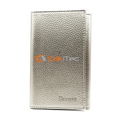 Porte-Papiers Pochette Carte Grise en Cuir argenté