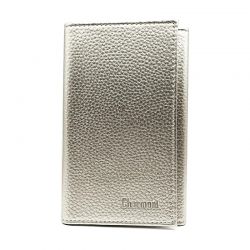 Porte-Papiers Pochette Carte Grise en Cuir argenté