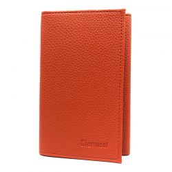 Porte-Papiers Pochette Carte Grise en Cuir orange