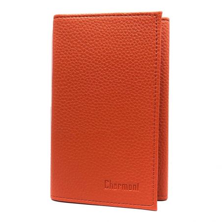 Porte-Papiers Pochette Carte Grise en Cuir orange